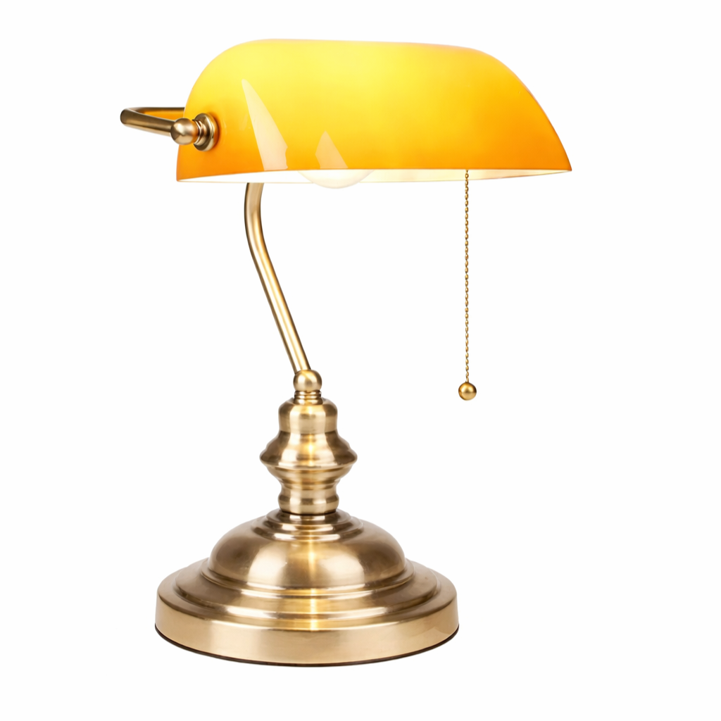 Lampe de Table en Bronze Vintage