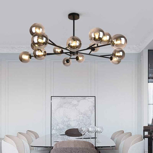 Lustre Moderne 15 Lumières Sputnik Sphère pour Salon