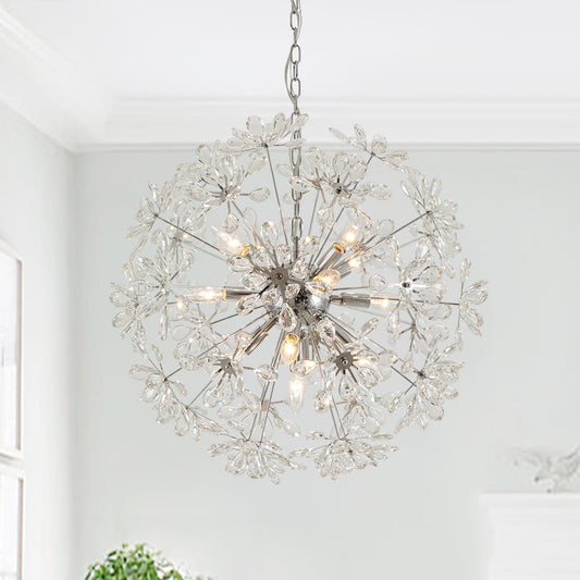 Lustre Cuisine Pissenlit en Cristal