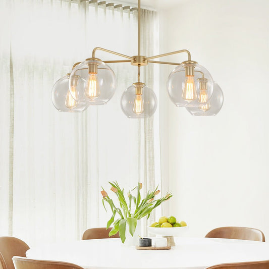 Lustre Boule Verre Classic Moderne Soufflé pour Salon