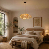 Suspension Salon en Rotin Floral