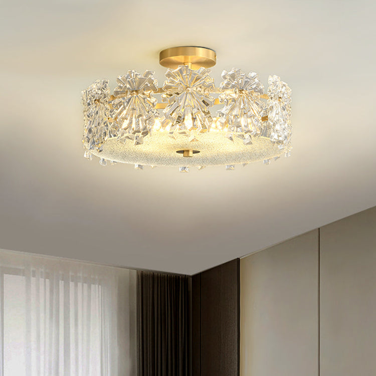 Plafonnier Salon en Verre 22 cm