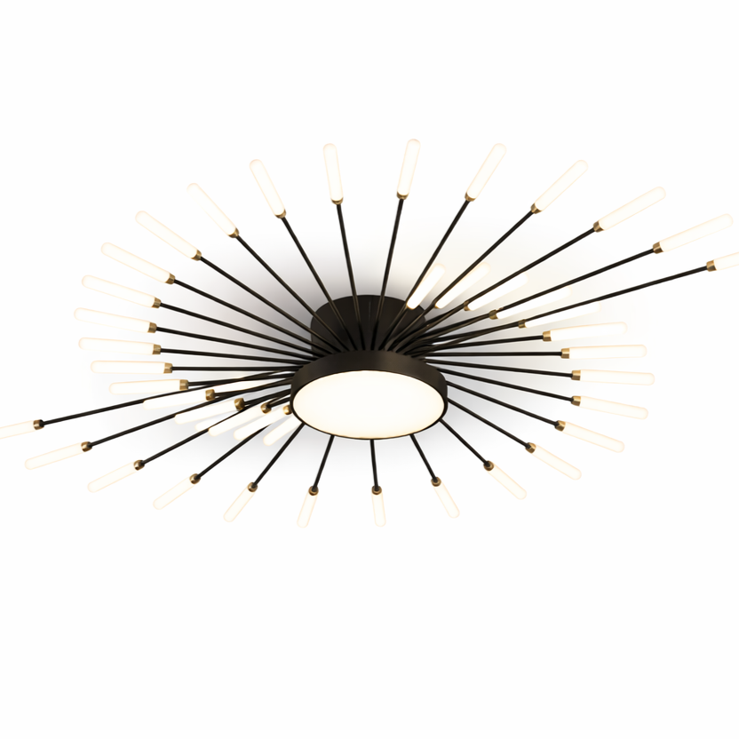 Plafonnier LED Créatif en Forme d'Éventaille Luminaire