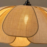 Suspension Salon en Rotin Floral