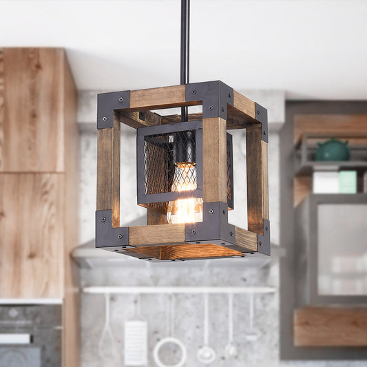Suspension Salle à Manger en Bois 22 cm