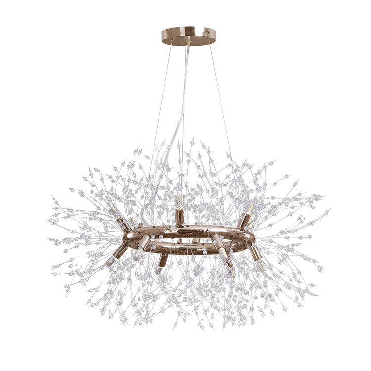 Lustre Salon Feu D'Artifice en Chrome