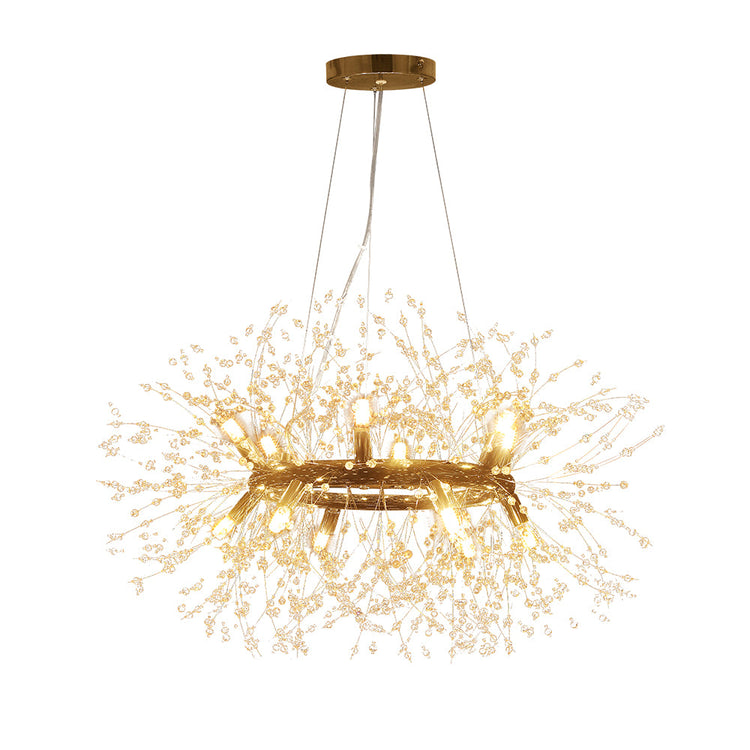 Lustre Salon Feu D'Artifice en Chrome