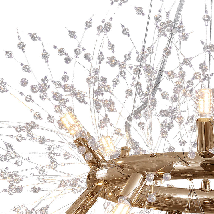 Lustre Salon Feu D'Artifice en Chrome