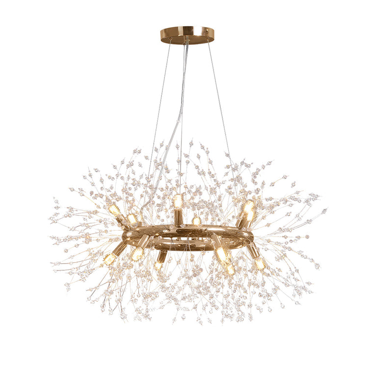 Lustre Salon Feu D'Artifice en Chrome
