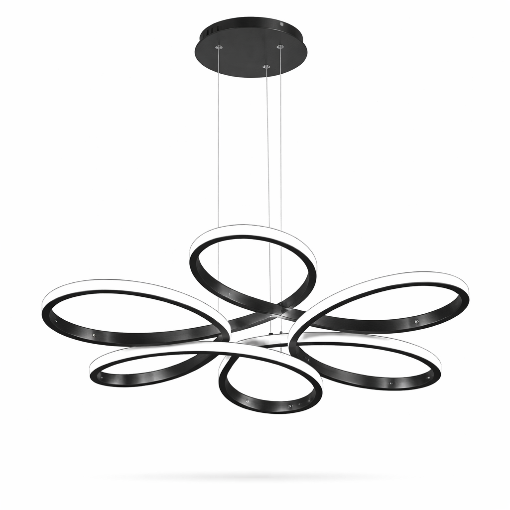 Lustre LED Suspendu en Fer pour Salon/Restaurant