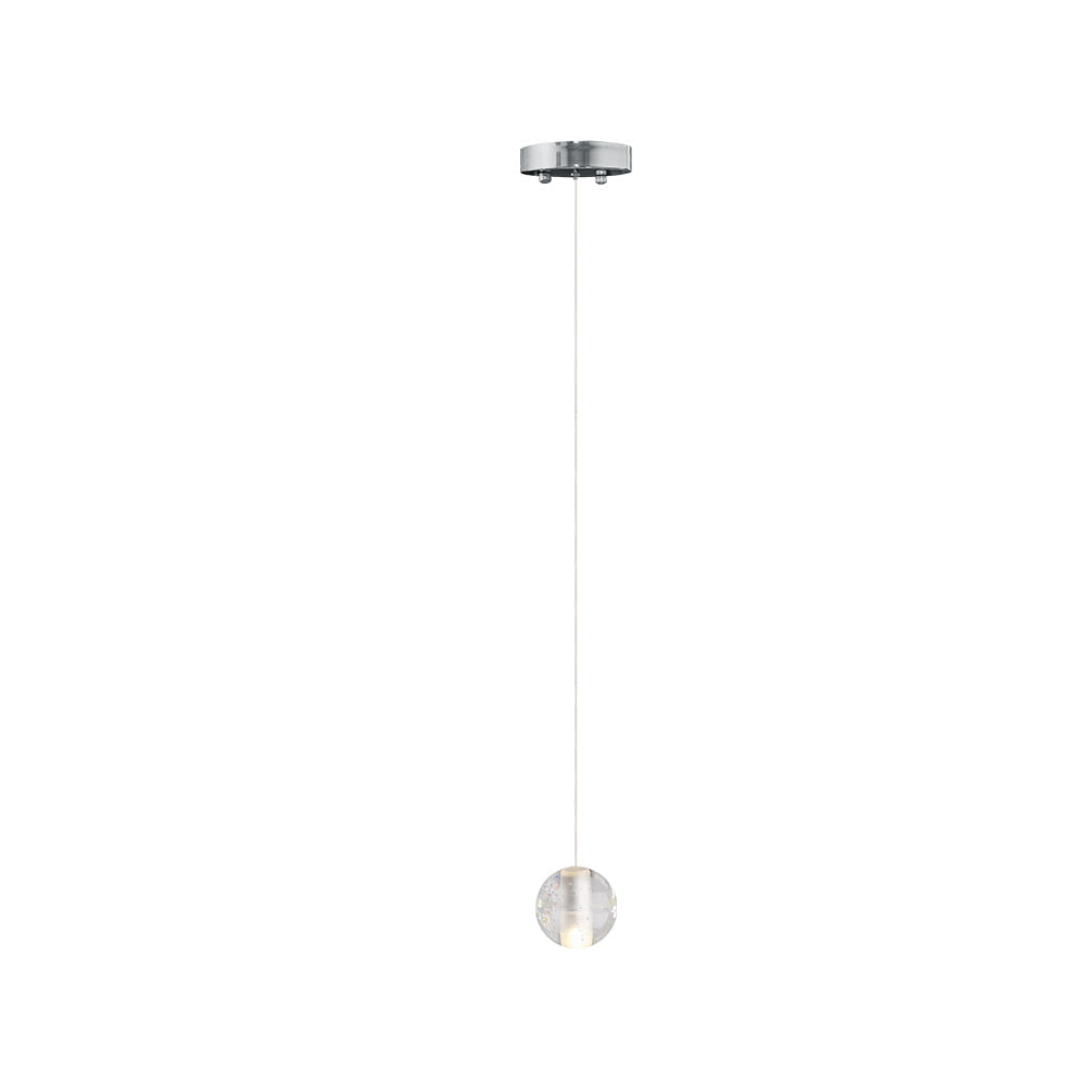 Suspension Cristal Globe Grappe pour Salle à Manger