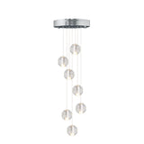 Suspension Cristal Globe Grappe pour Salle à Manger