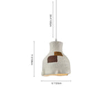 Suspension Wabi Sabi 1 Lumière Géométrique Gris Blanc pour Salle à Manger