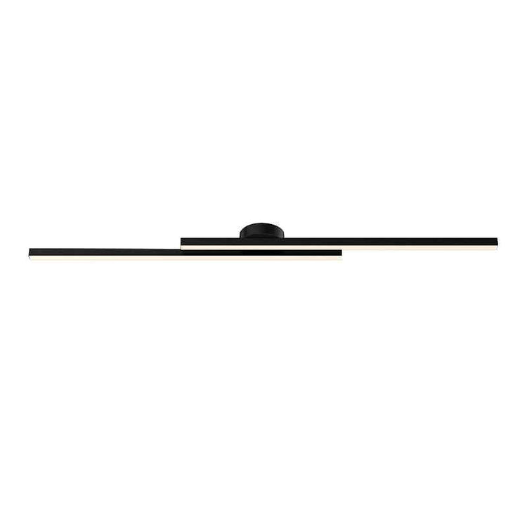 Plafonnier LED Long Bande Noir pour Salle de Bain
