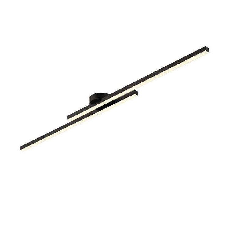 Plafonnier LED Long Bande Noir pour Salle de Bain