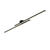 Plafonnier LED Long Bande Noir pour Salle de Bain