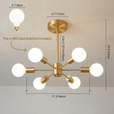 Lustre 6 Lumières Grand Sputnik