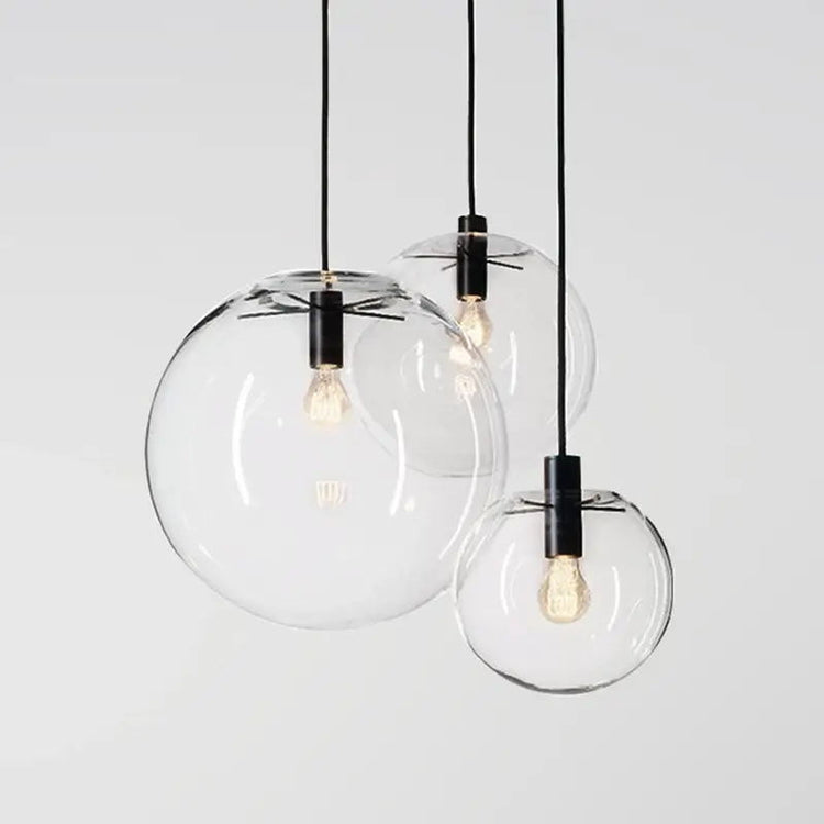 Lustre Cuisine Boule en Verre