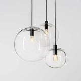 Lustre Cuisine Boule en Verre