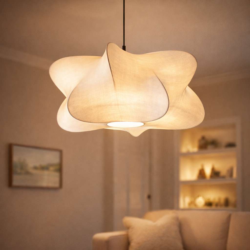 Suspension Soie en Forme de Nuage