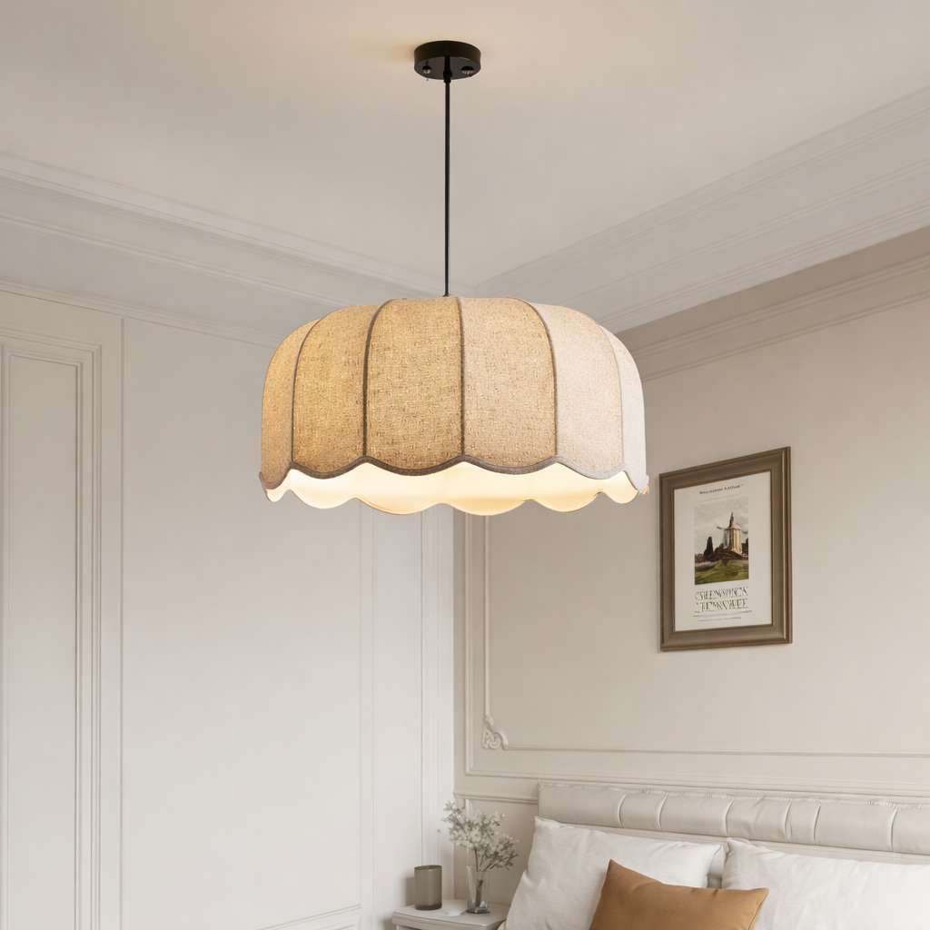 Suspension Tissu au Design Floral