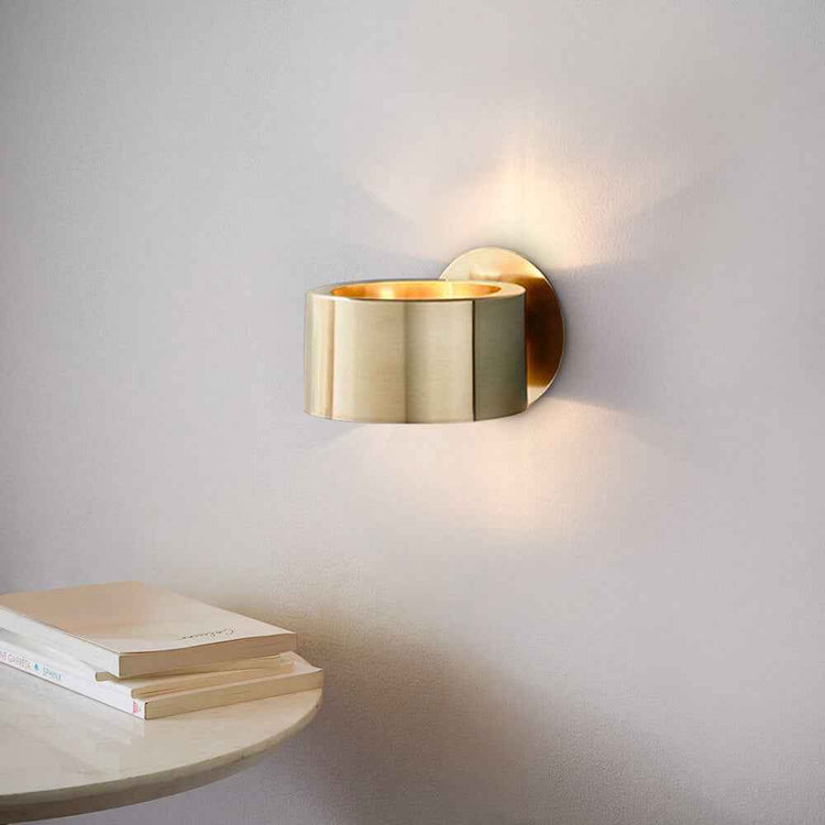 Applique Murale Laiton Mid Century une Luminaire en Brossé Finish pour Chambre