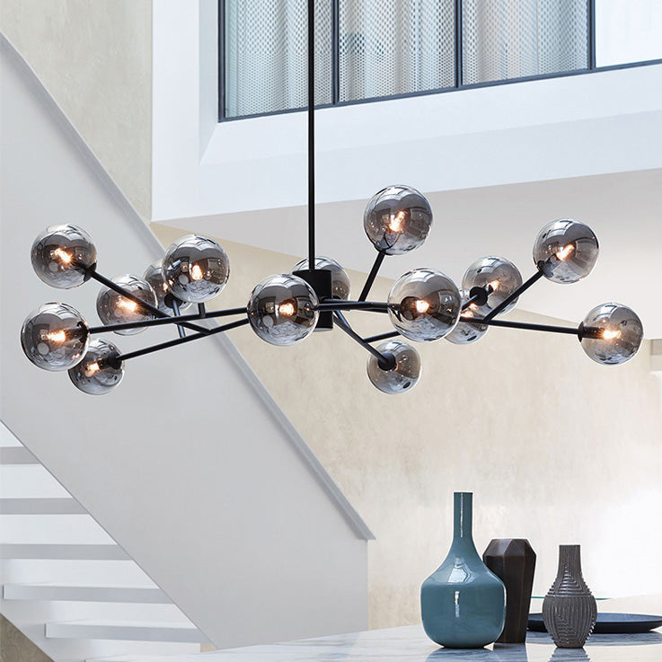 Lustre Moderne 15 Lumières Sputnik Sphère pour Salon