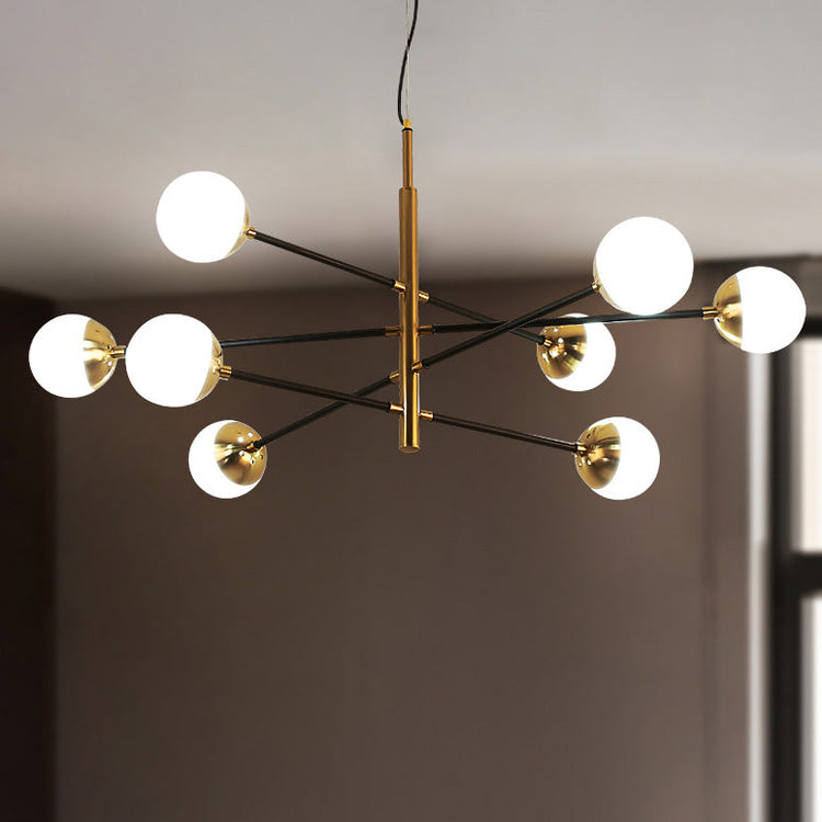 Lustre Salon Spoutnik en Laiton 120 cm