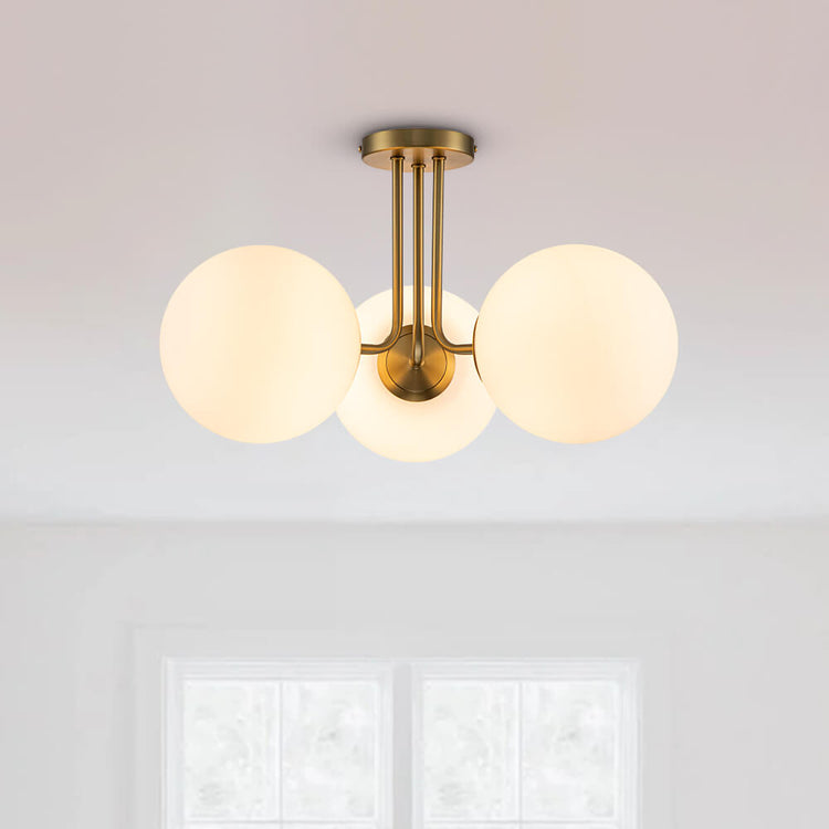 Plafonnier Chambre Spoutnik en Laiton