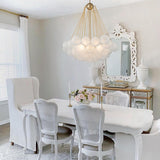 Lustre Salon Boule en Verre 80 cm