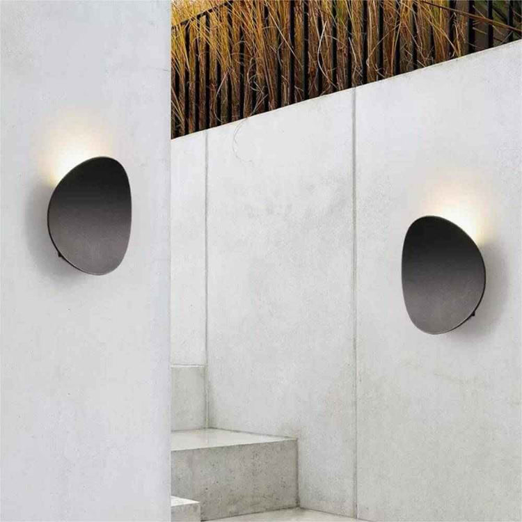 Applique Extérieure Moderne Rond Applique Murale avec Solar Forme