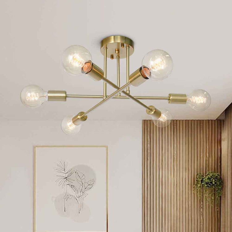 Plafonnier Six-Luminaire Sputnik Semi-Encastré pour Cuisine