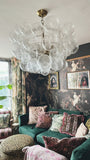 Lustre Boule Verre Grappe Moderne Globe pour Salon