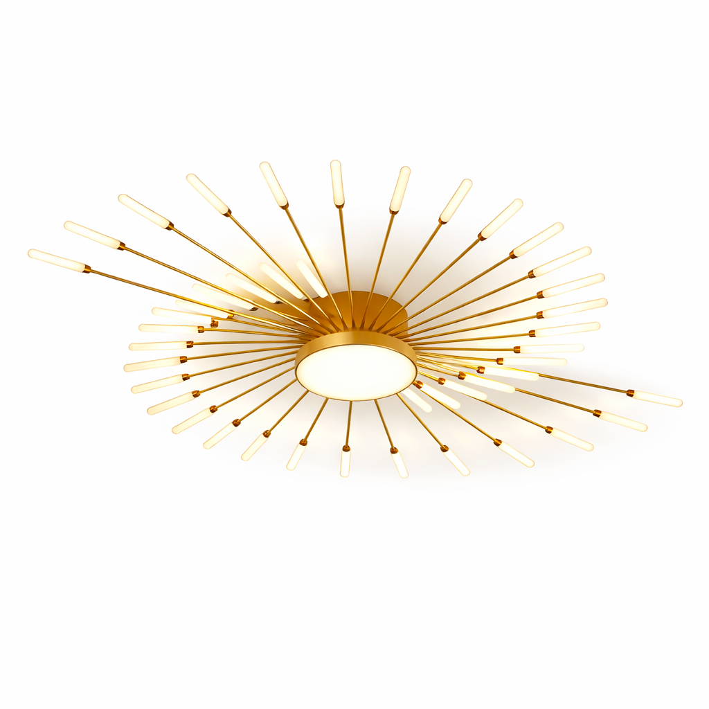 Plafonnier LED Créatif en Forme d'Éventaille Luminaire