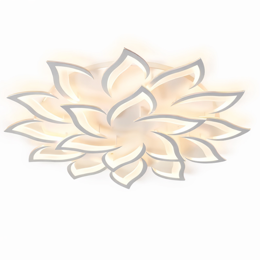 Plafonnier Nordique Lotus Noir/Blanc Variable