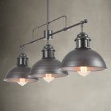 Suspension Industriel Cuisine 3 Lumières Barre Dôme pour Salle à Manger