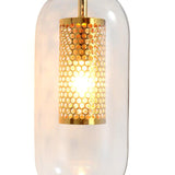 Applique Murale Verre 1 Lumière Moderne Cylindre pour Salle de Bain