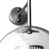 Applique Murale Verre 1 Lumière Moderne Doré/Chromé Globe pour Chambre