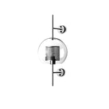 Applique Murale Verre 1 Lumière Moderne Doré/Chromé Globe pour Chambre