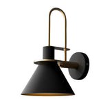 Applique Murale Chambre en Laiton Noir
