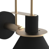 Applique Murale Chambre en Laiton Noir