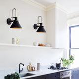 Applique Murale Chambre en Laiton Noir