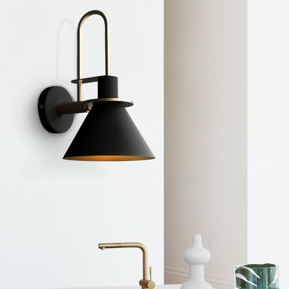 Applique Murale Chambre en Laiton Noir