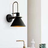 Applique Murale Chambre en Laiton Noir