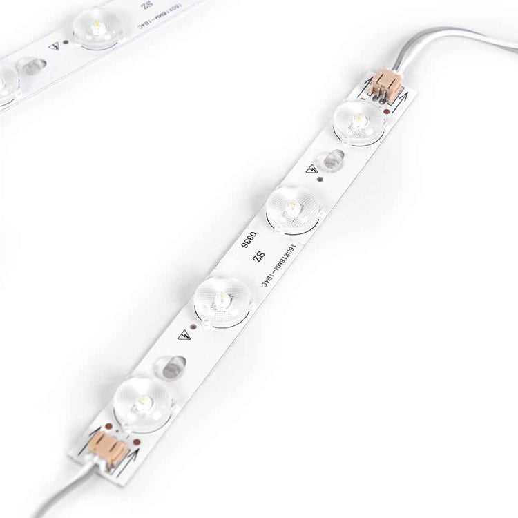 Plafonnier LED circulaire moderne, barre de LEDs avec connecteurs et câbles