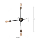 Applique Murale Moderne House 2/3 Luminaires Noir Linéaire Luminaire pour Chambre