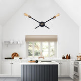 Applique Murale Moderne House 2/3 Luminaires Noir Linéaire Luminaire pour Chambre