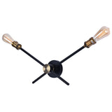 Applique Murale Moderne House 2/3 Luminaires Noir Linéaire Luminaire pour Chambre