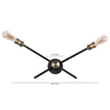 Applique Murale Moderne House 2/3 Luminaires Noir Linéaire Luminaire pour Chambre