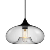 Suspension Verre Linéaire 3 Lumières Suspension avec Transparent Abat-Jour pour Salle